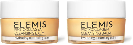 ELEMIS Pro-Collagen Cleansing Balm Makeup Remover, Hydrating Facial Cleanser, Oil Cleanser, Oil Makeup Remover, Deep Cleanse, 20g, Original New (Pack of 2)