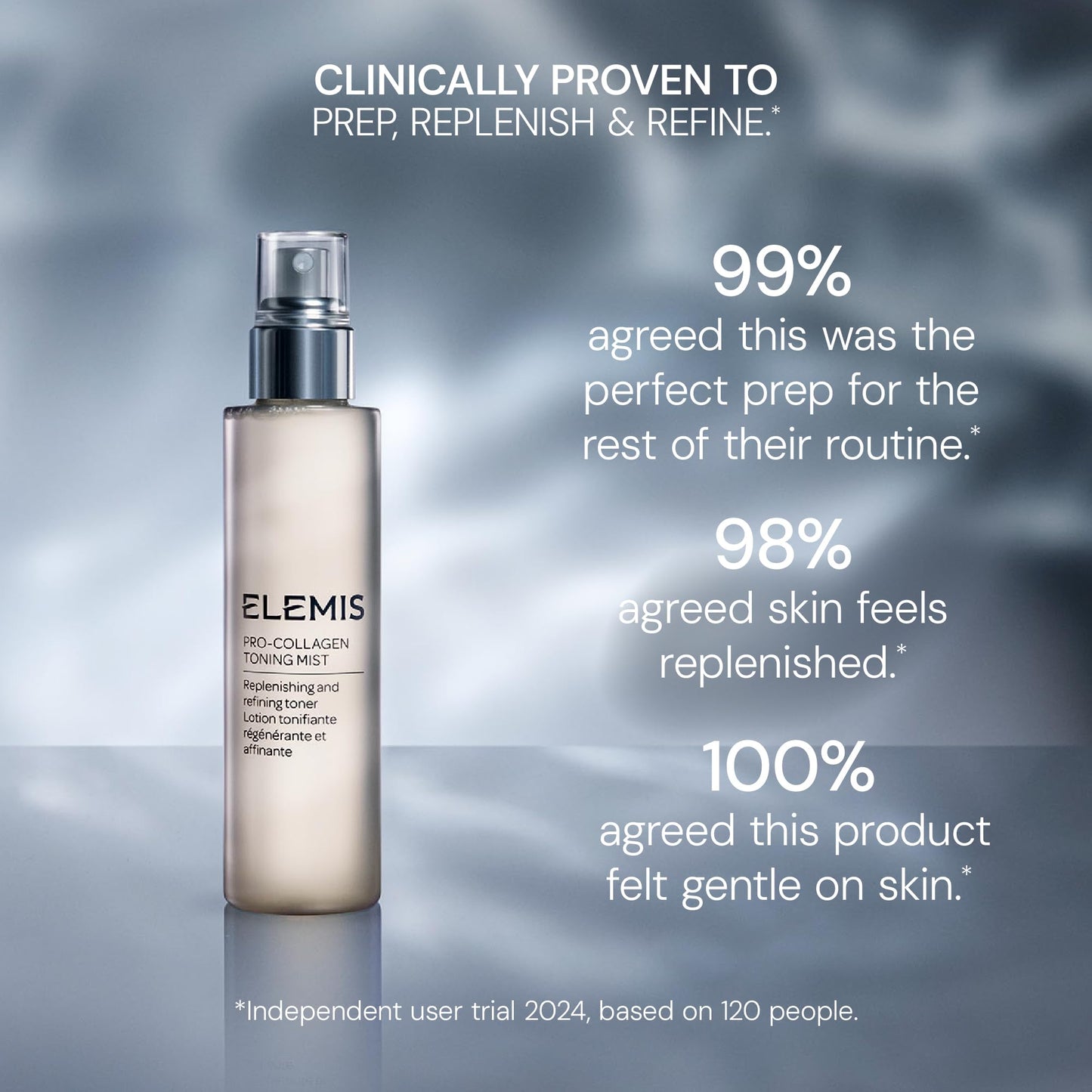 ELEMIS Pro-Collagen Toning Mist 30ml, Hydrating PHA Facial Mist to Refine Pores & Smooth Skin