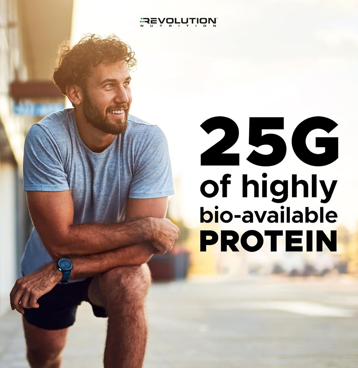 Revolution Nutrition, High Whey, Protein Powder 6LB, Whey Isolate, Gluten Free, Lean Muscle Mass for Men & Women, 25g of Protein Per Scoop, 2.7kg, 73 Servings (Vanilla Cake, 6 Pound)
