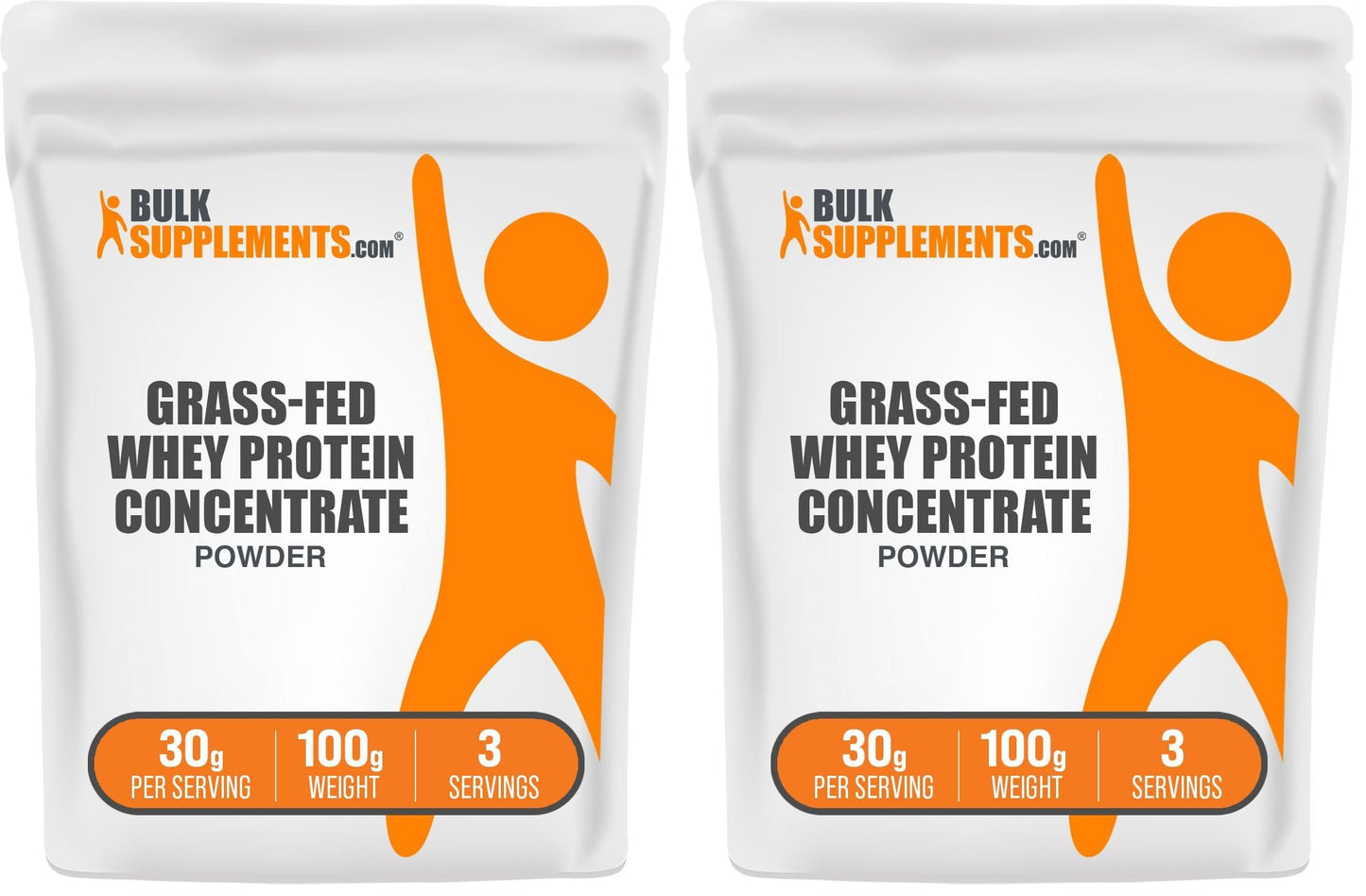 BulkSupplements.com Grass Fed Whey Protein Powder - Whey Protein Concentrate Powder - Unflavored & Gluten Free, 30g per Serving, 1kg (2.2 lbs) (Pack of 1)