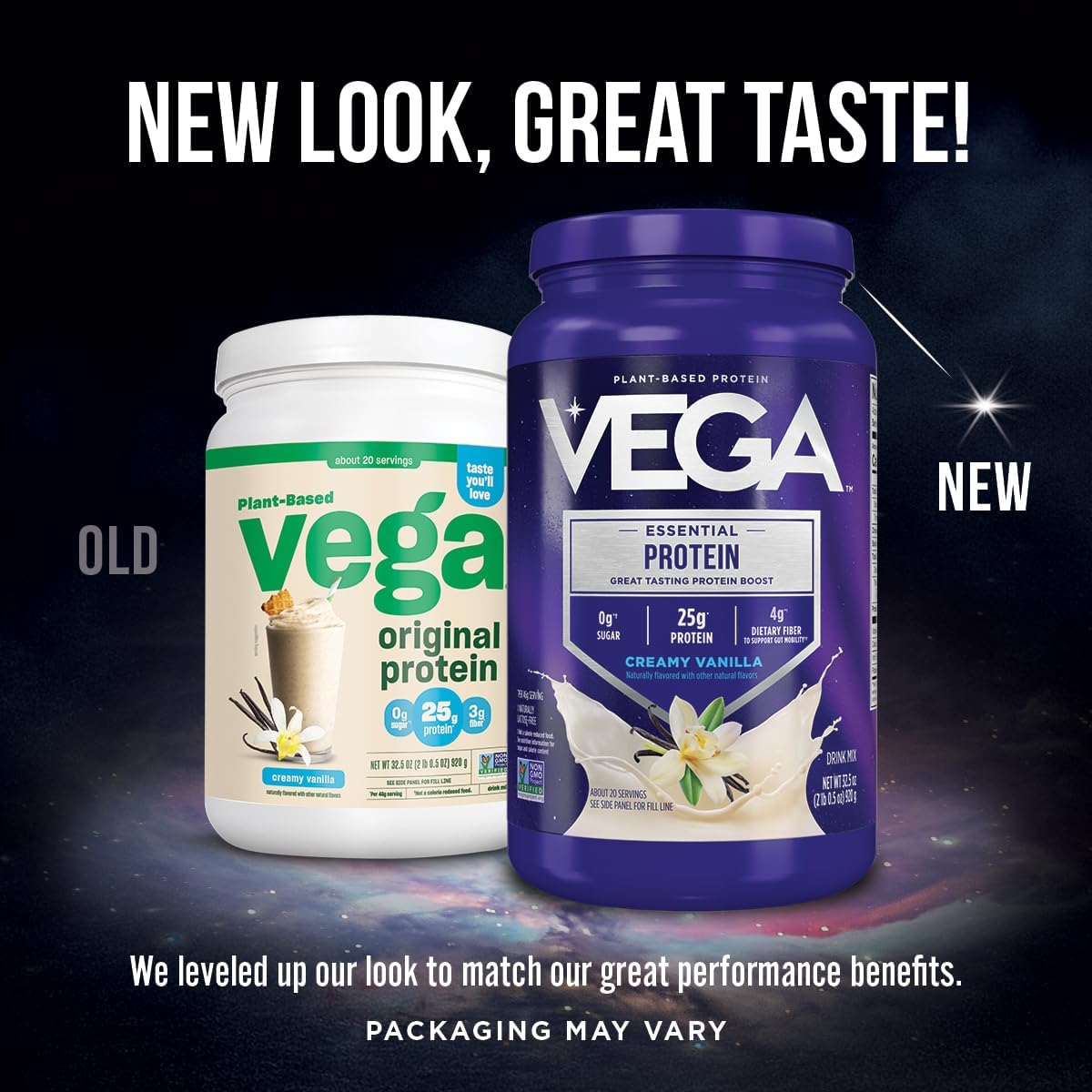 Vega Essential Protein – 25g Vegan Protein Powder, Rich Chocolate for a High Protein, Zero Sugar Shake – Large Tub, 32.5oz (20 Servings)