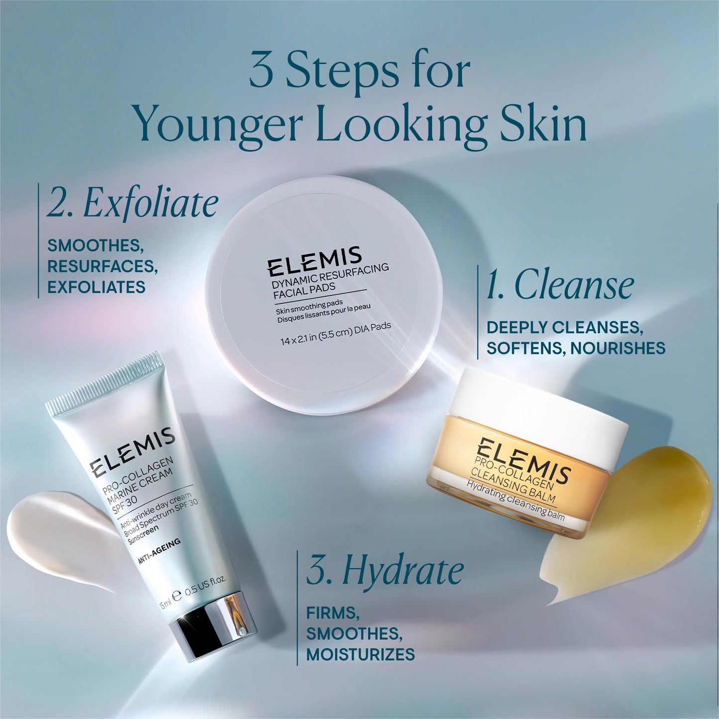 ELEMIS Pro-Collagen Cleansing Balm Makeup Remover, Hydrating Facial Cleanser, Oil Cleanser, Oil Makeup Remover, Deep Cleanse, 20g, Original New (Pack of 2)