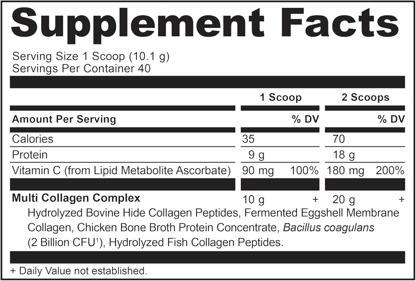 Ancient Nutrition Collagen Peptides Powder, Multi Collagen Protein, Women & Men, Vitamin C, Probiotics, Hydrolyzed Collagen, Supports Skin, Joints, Gut Health, Unflavored (40 Servings)