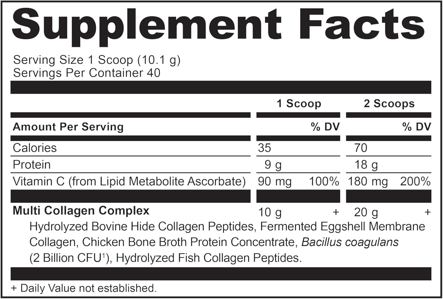 Ancient Nutrition Collagen Peptides Powder, Multi Collagen Protein, Women & Men, Vitamin C, Probiotics, Hydrolyzed Collagen, Supports Skin, Joints, Gut Health, Unflavored (40 Servings)