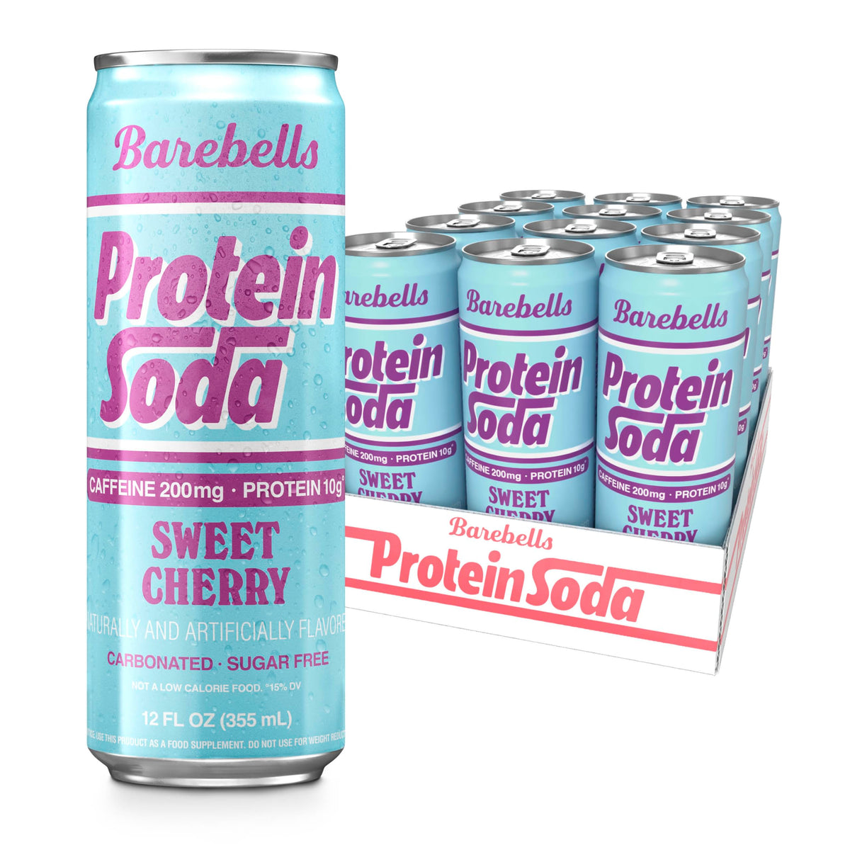 Barebells Protein Soda Pineapple Sunrise, 12 fl oz, 12-Pack