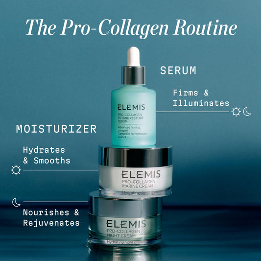 ELEMIS Pro-Collagen Night Cream - Overnight Anti-Aging Moisturizer - Hydrating and Firming Formula for Fine Lines and Wrinkles - 50ml